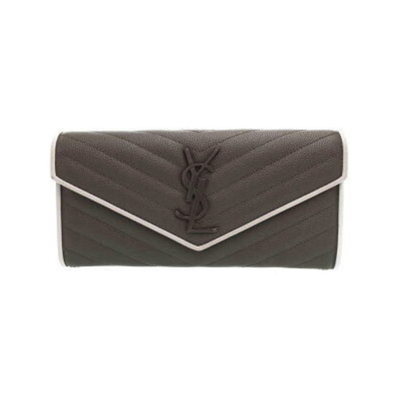 SAINT LAURENT PARIS Monogram Flap Wallet Bifold Long - Picture 1 of 5